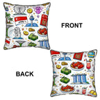 Custom Velvet Bordered Pillow Covers (Double-Sided Design)