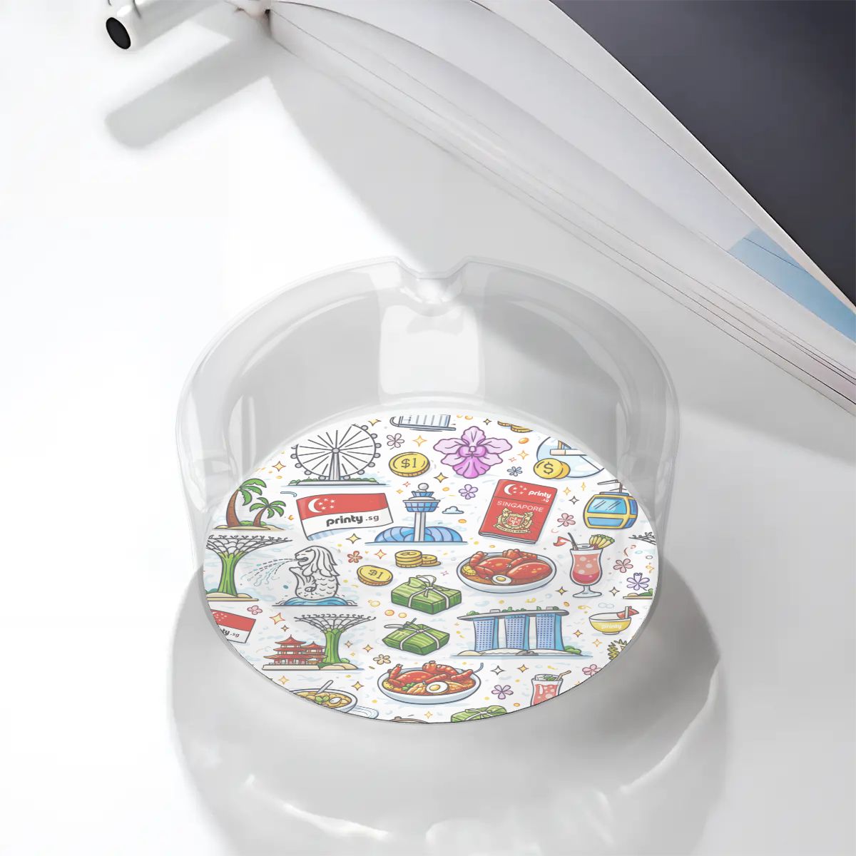 Custom Round Glass Ashtray