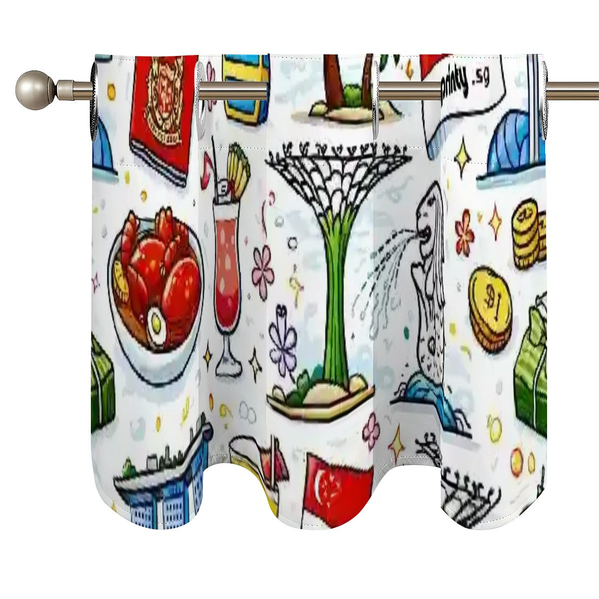 Custom Valance Curtains 52"x18"x2pcs