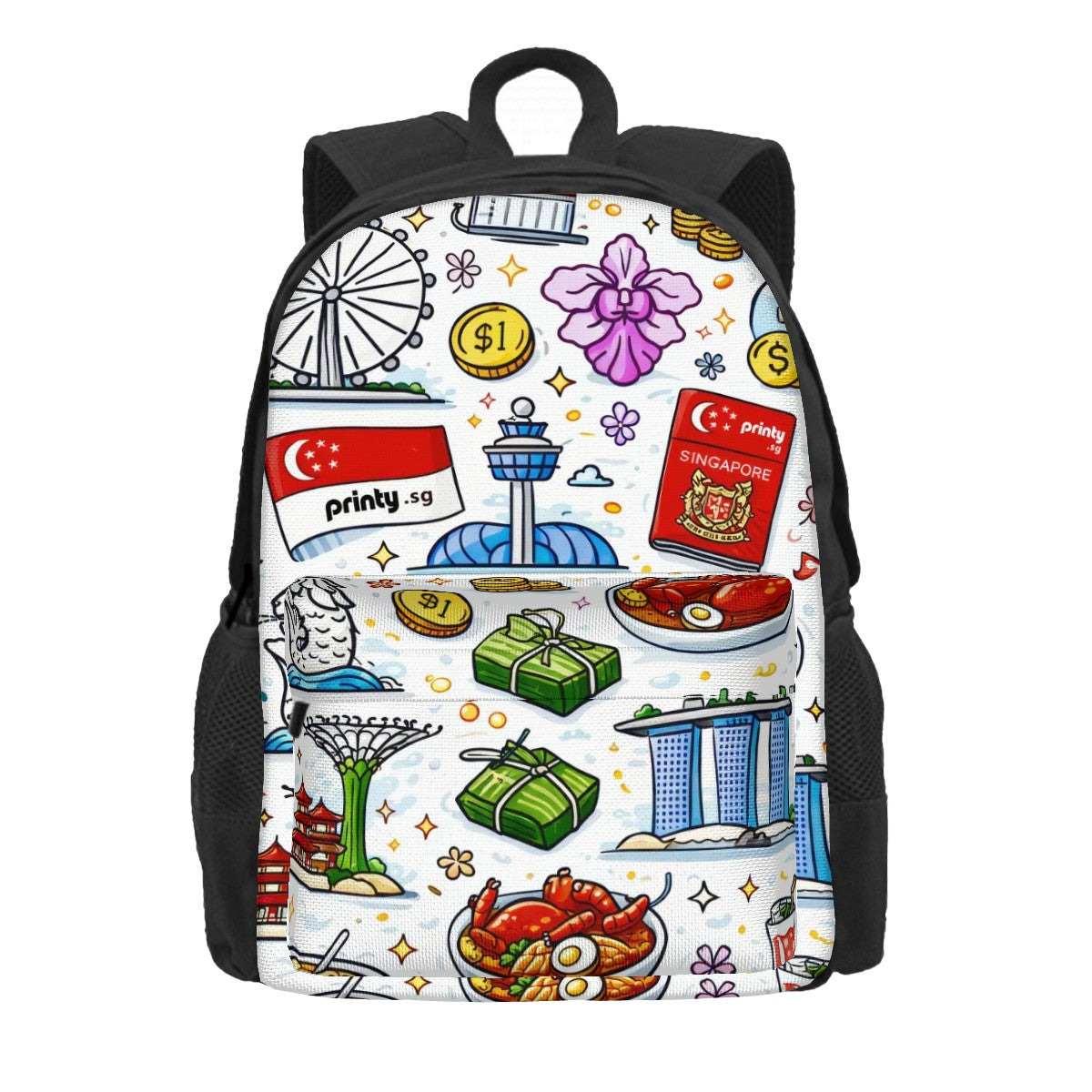 Custom Large Capacity Oxford Backpack with Front Pocket