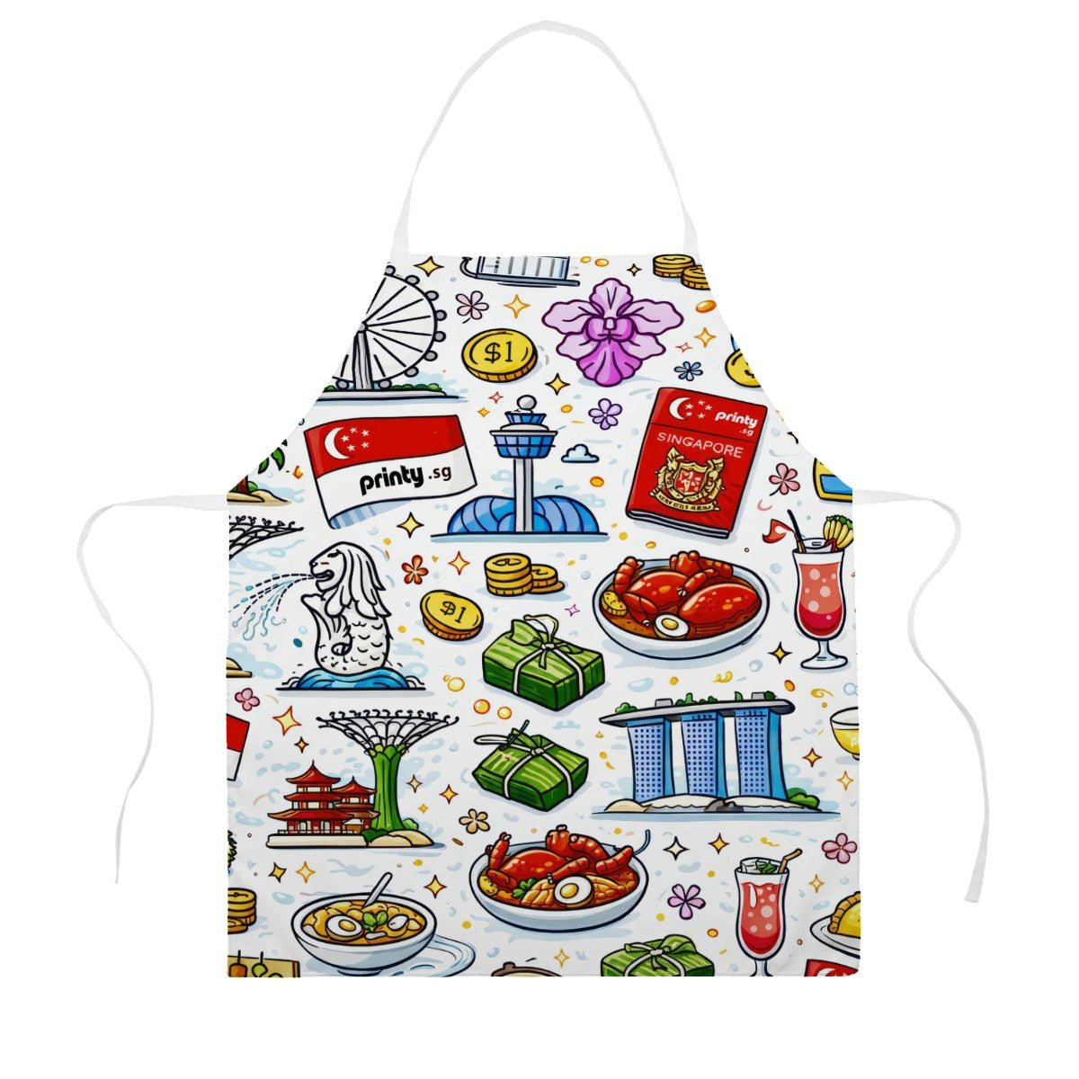 Custom Kitchen Apron without Pockets