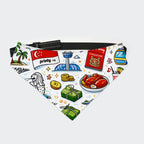 Custom Dog Bandanas Double Sided with Buckle