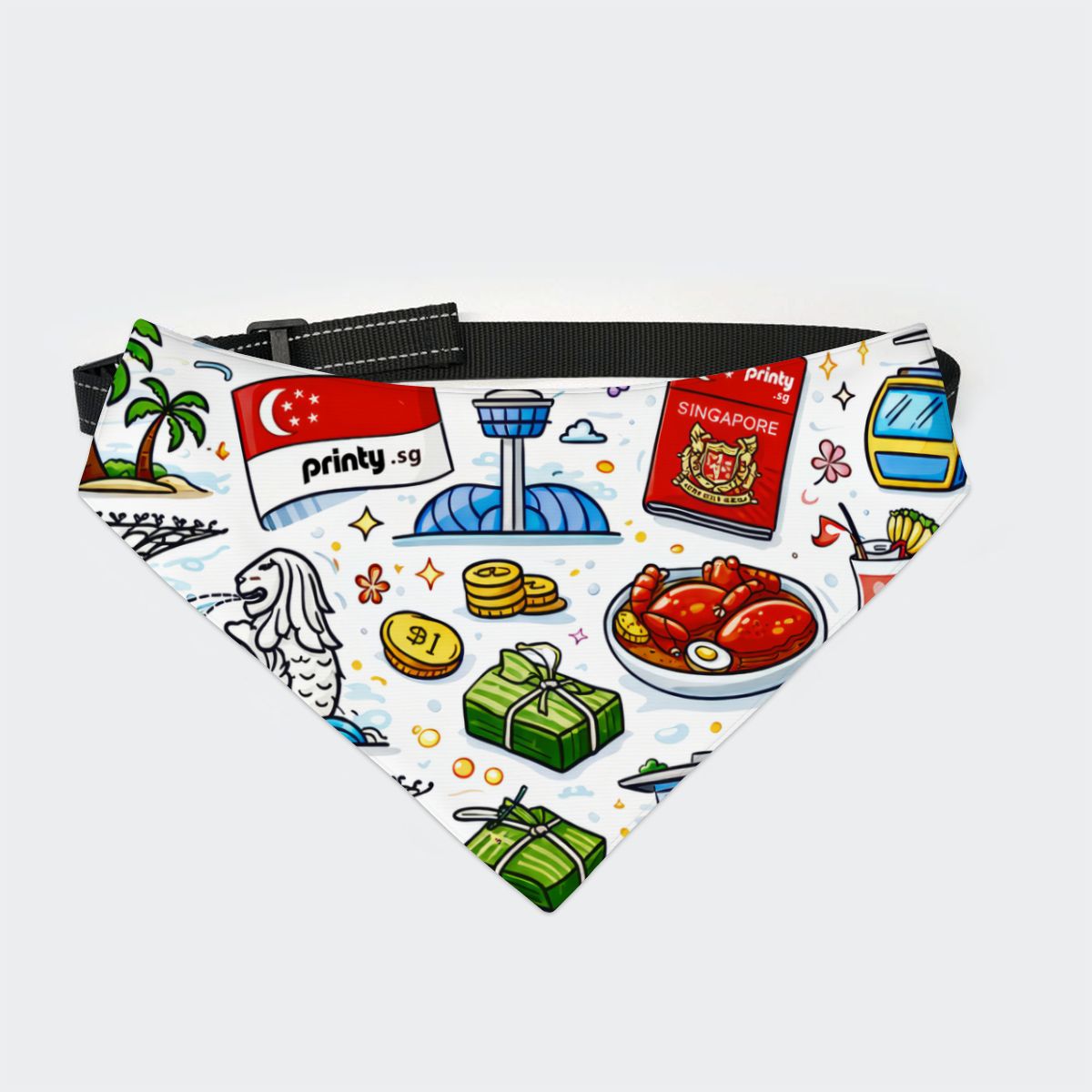 Custom Dog Bandanas Double Sided with Buckle