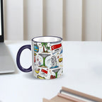 Custom Colored Ceramic Coffee Mug (11oz) (All Over Print)