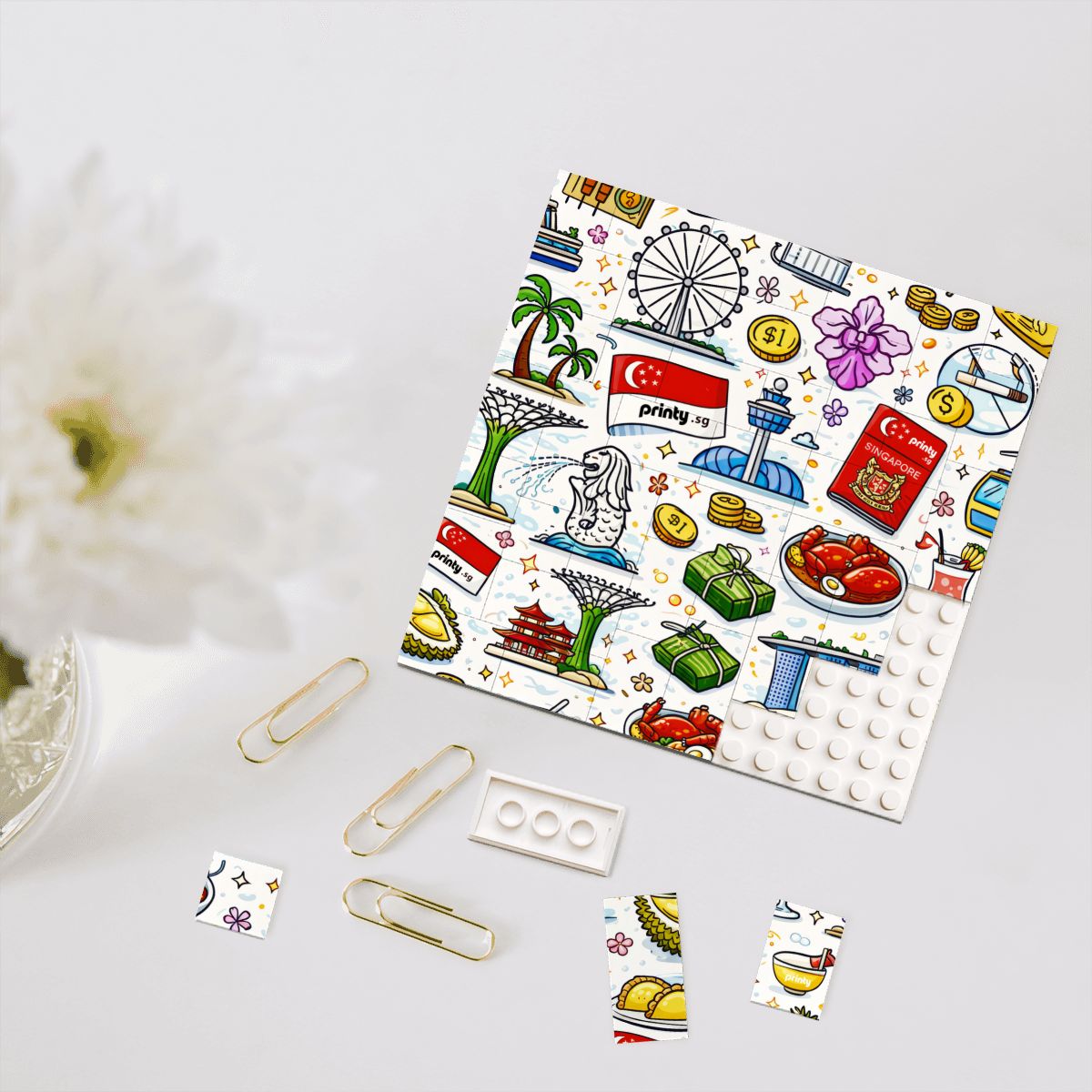Custom Square Building Block Picture Frame