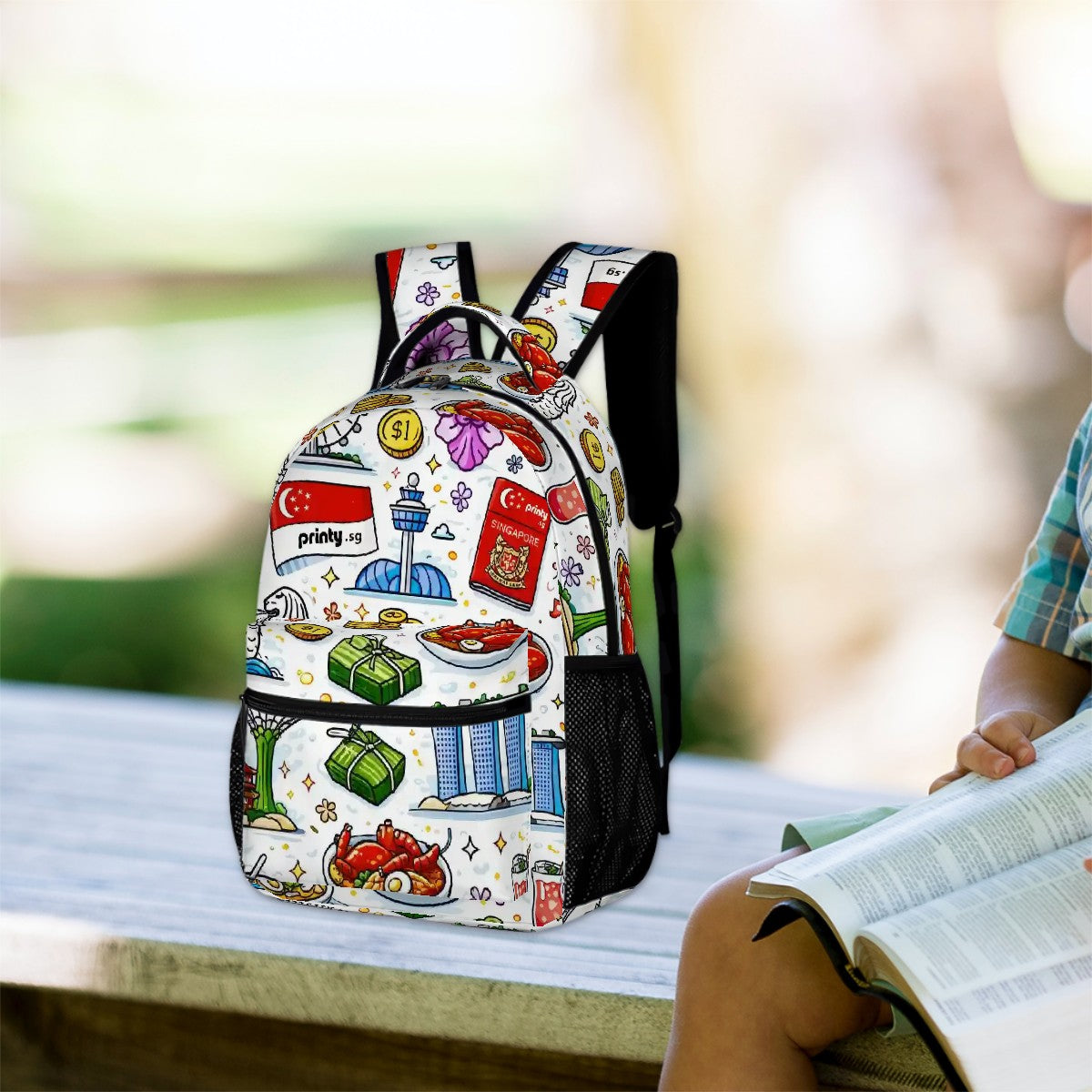 Custom Large Twill Cloth Backpack