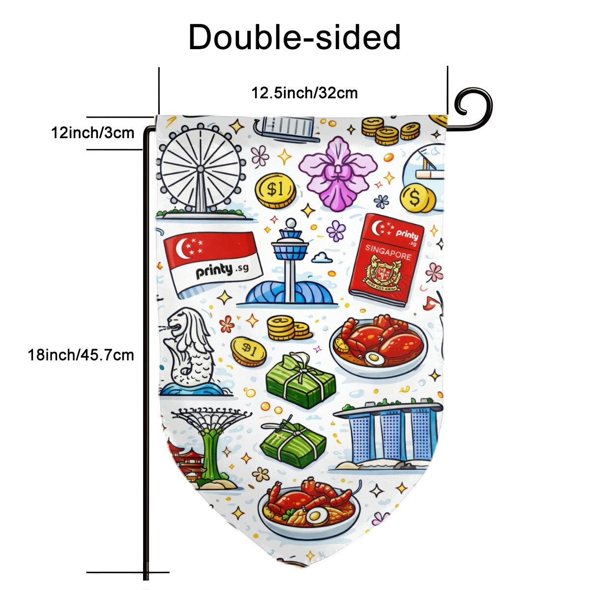 Custom Round Corner Garden Flags