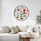 Custom Large Round Framed Canvas Prints Wall Art