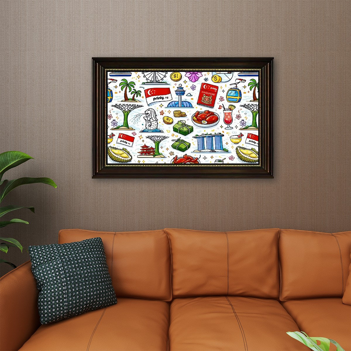 Custom Wood Framed Canvas Prints Wall Art