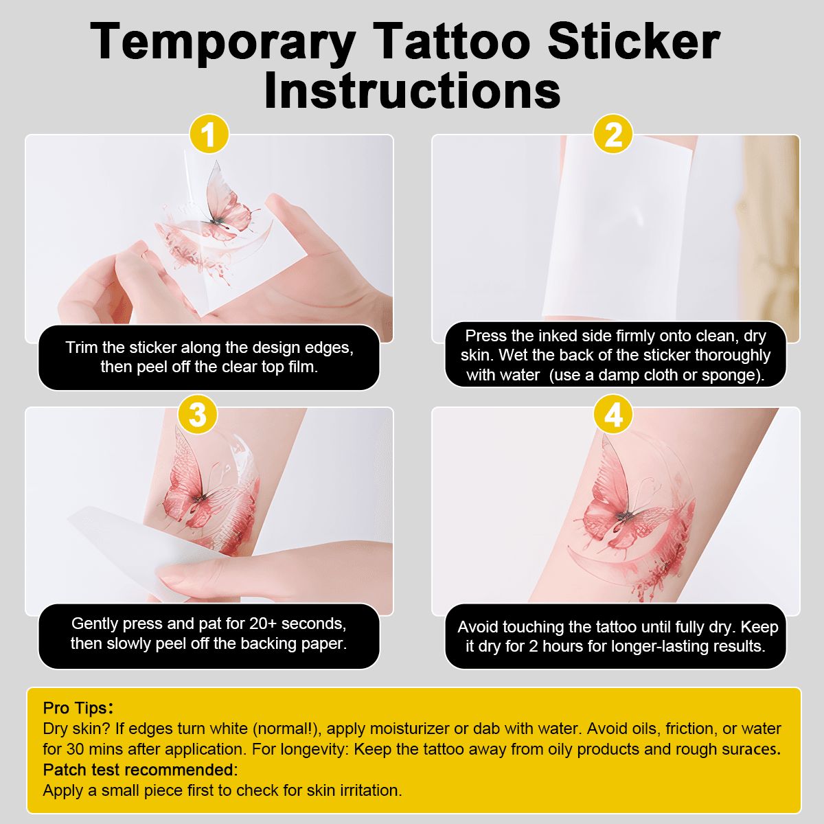 Custom Temporary Tattoo Stickers