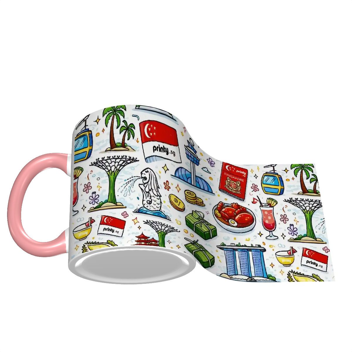 Custom Colored Ceramic Coffee Mug (11oz) (All Over Print)
