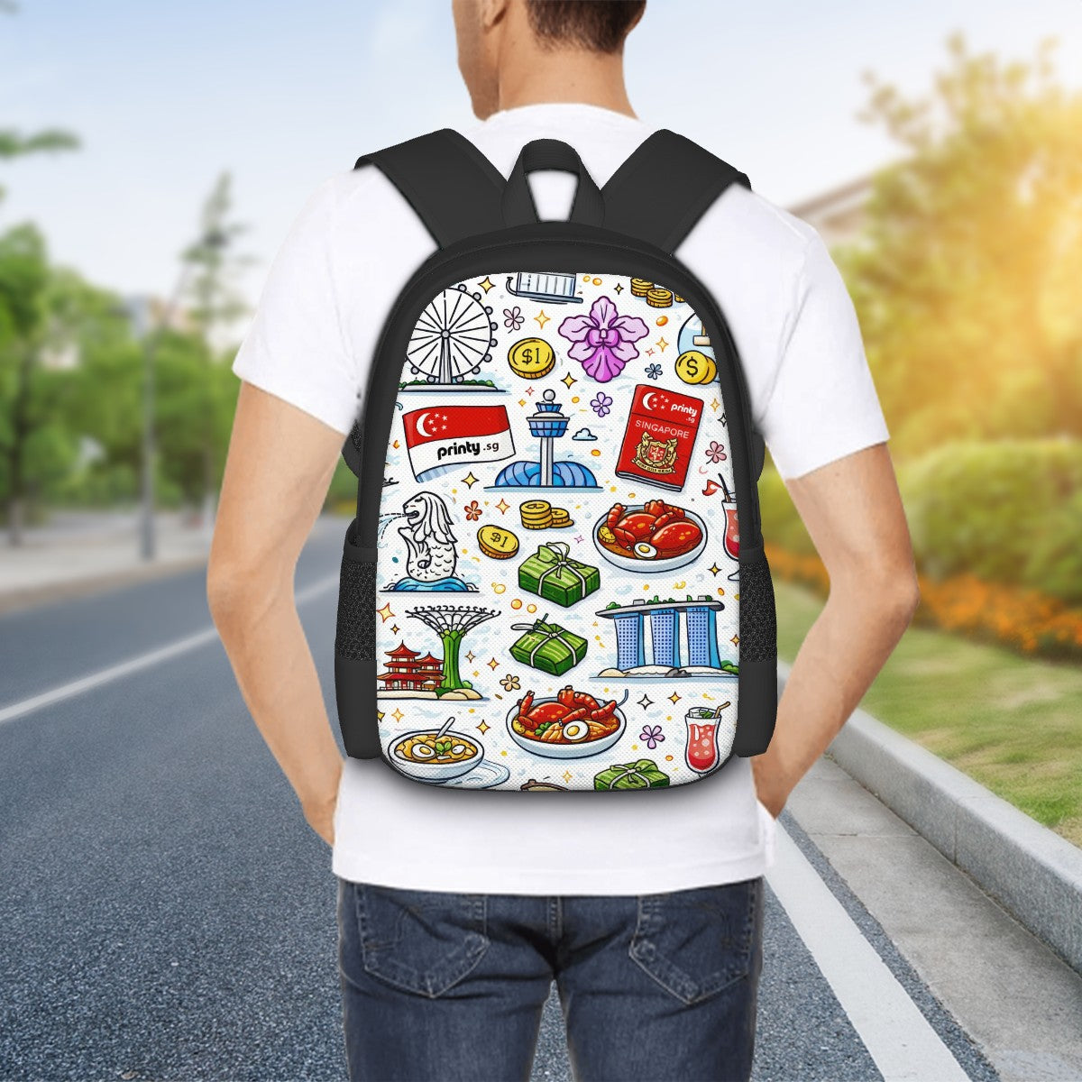 Custom Large Capacity Oxford Backpack