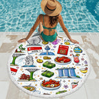 Custom Round Tassel Beach Towel