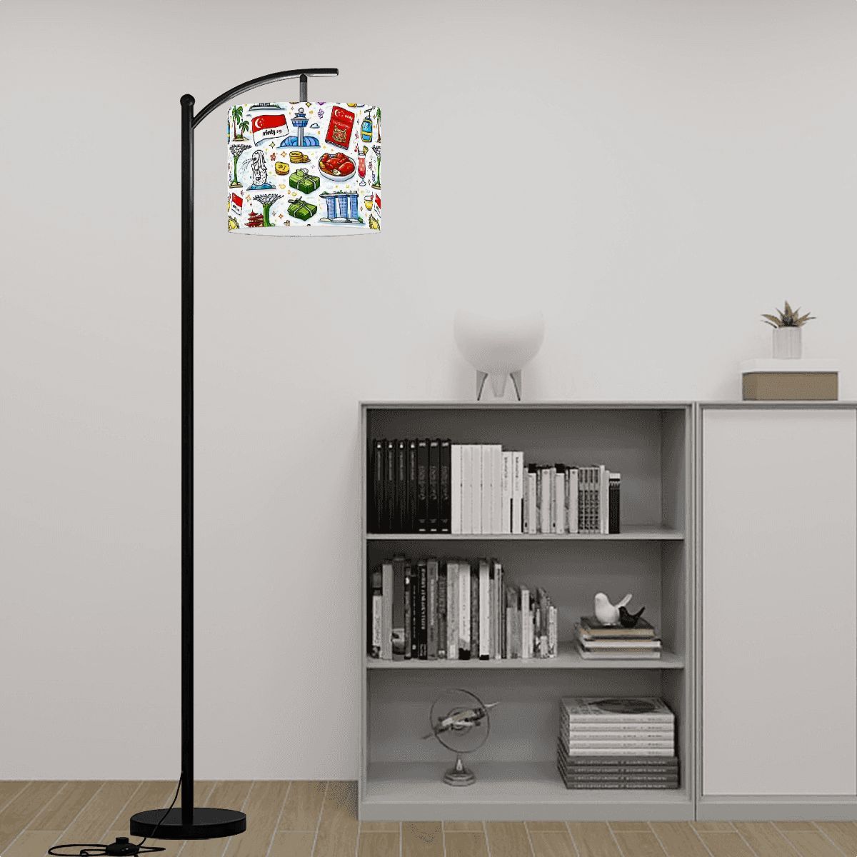 Custom Arc Floor Lamp Shade