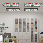 Custom Magnetic Fluorescent Light Covers for Ceiling Lights 4 Pcs