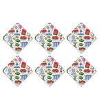 Custom Square Car Air Freshener Cards 6 pcs
