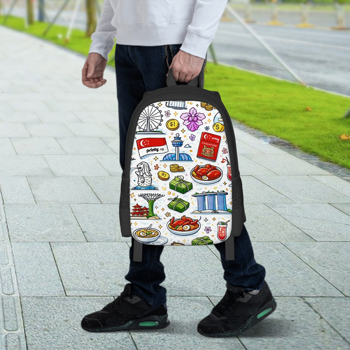 Custom Large Capacity Oxford Backpack