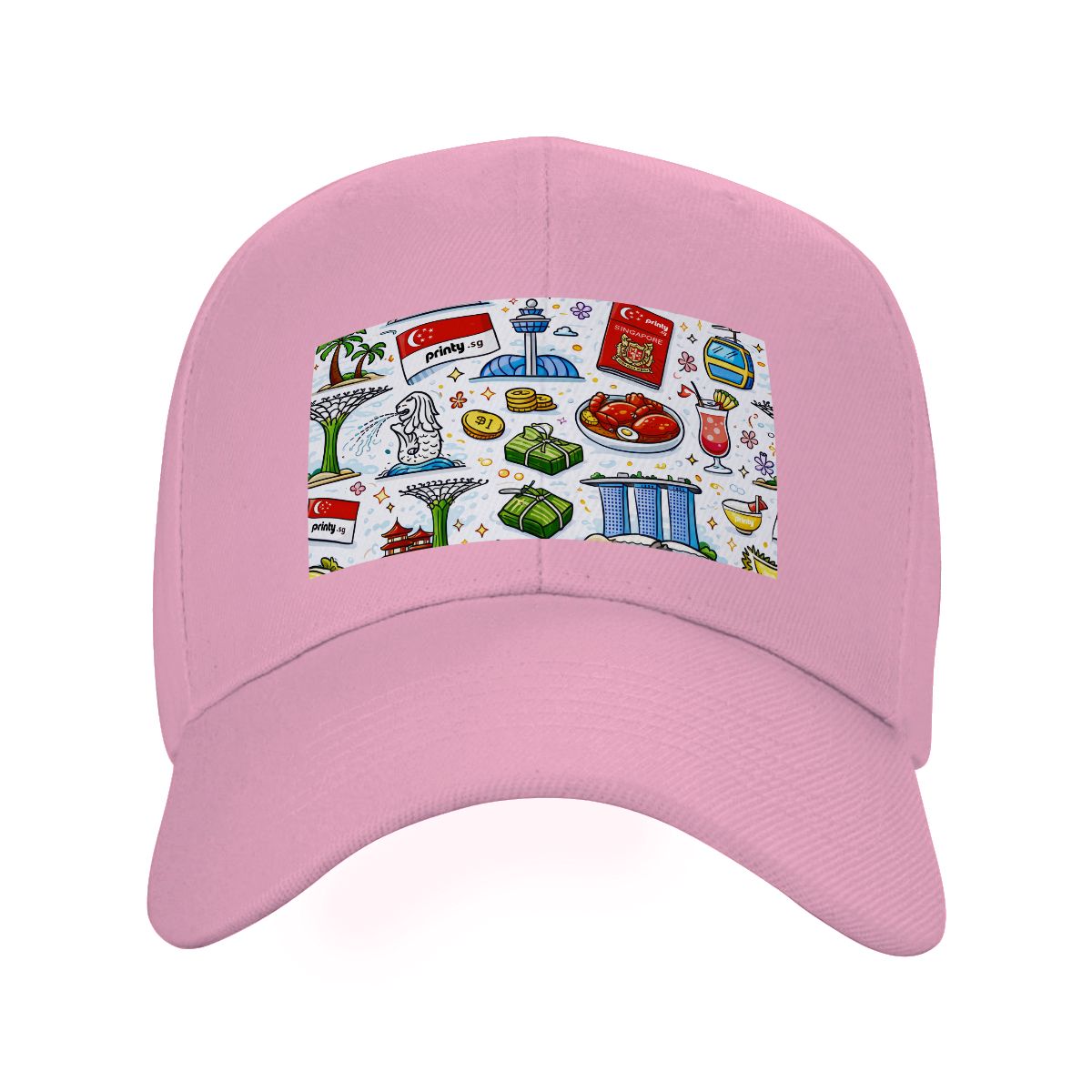Custom Curved Eaves Trucker Hat (Solid Color)