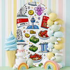 Custom Large Arched Background Cover