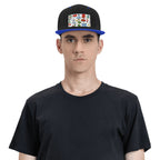 Custom Flat Bill Hats Hip Hop Style (Front Pattern)