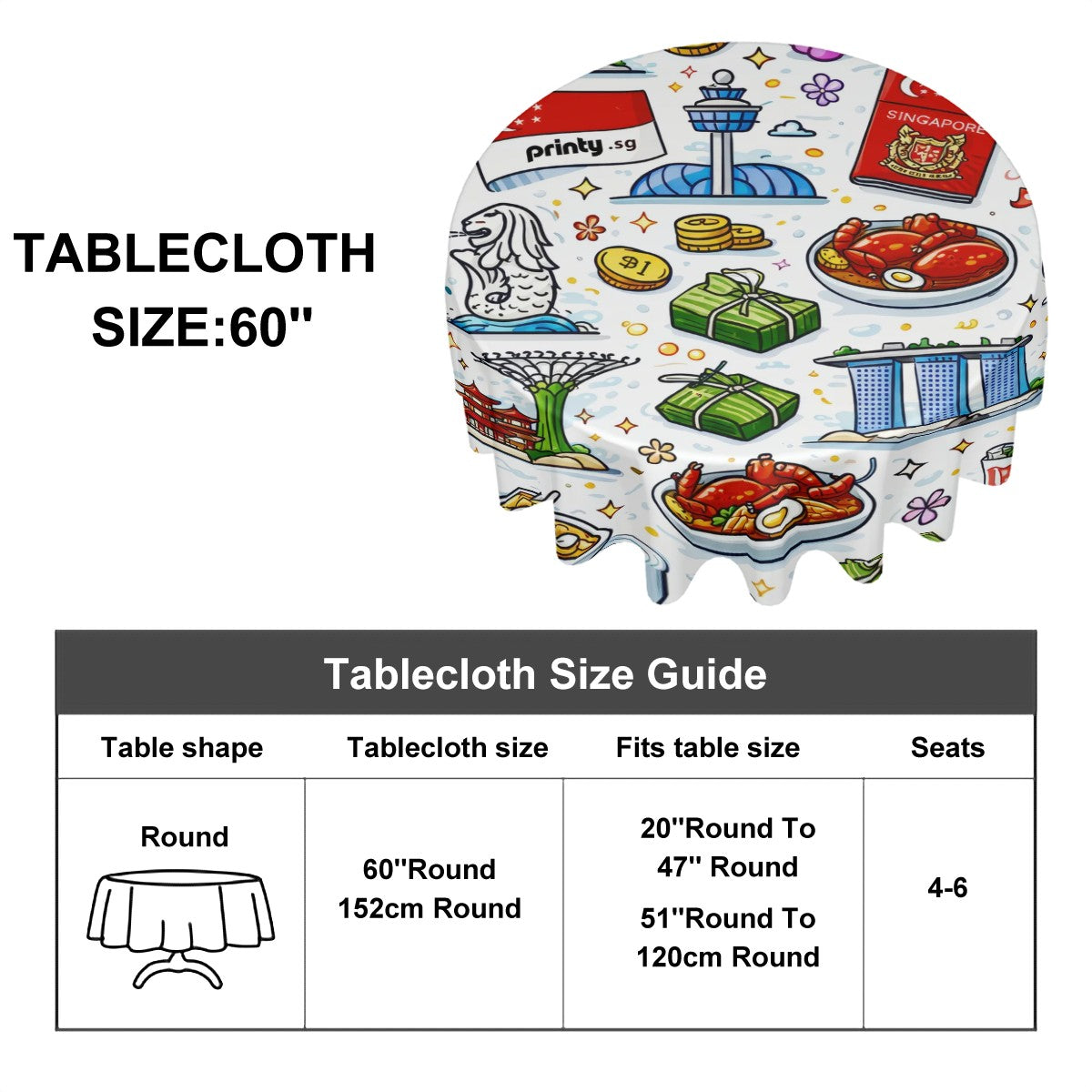 Custom Round Tablecloth