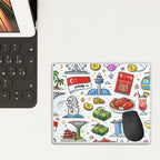 Custom Small Mouse Pad with Non-Slip Rubber Base (Horizontal)