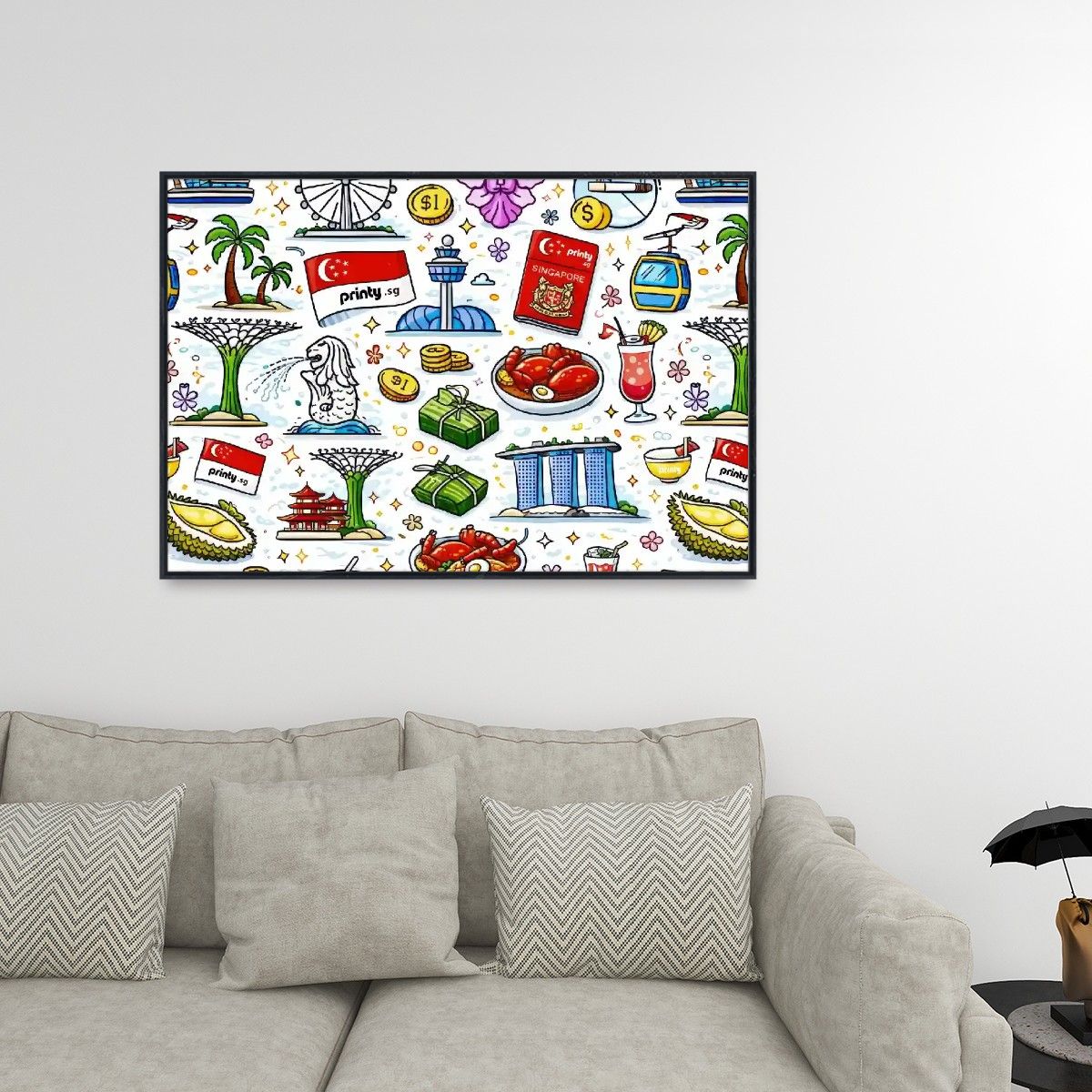 Custom Frameable Canvas Prints Wall Art (Horizontal)