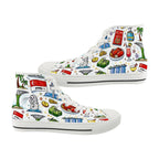 Custom Men's High Top Canvas Shoes (Customized Tongue)