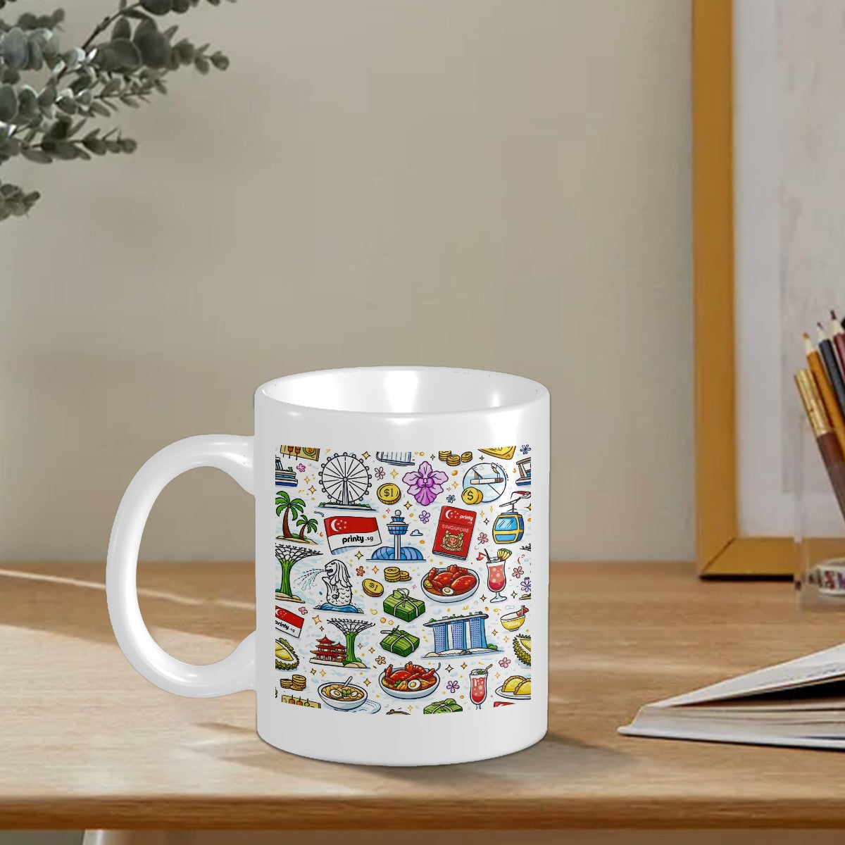 Custom Ceramic Coffee Mug (11oz) (Area Print)