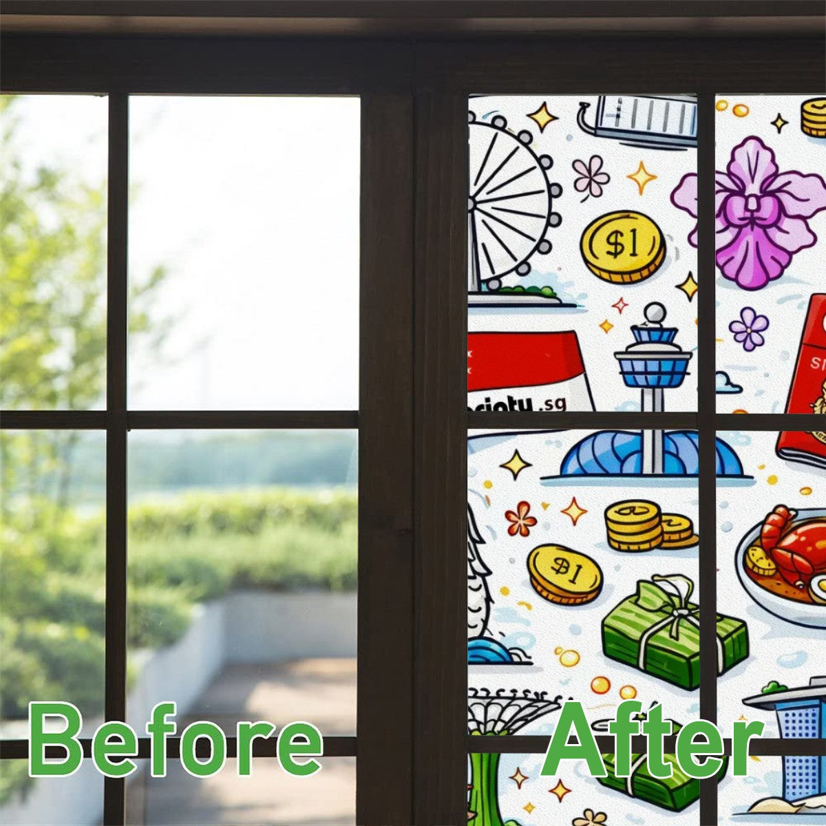 Custom Window Privacy Film