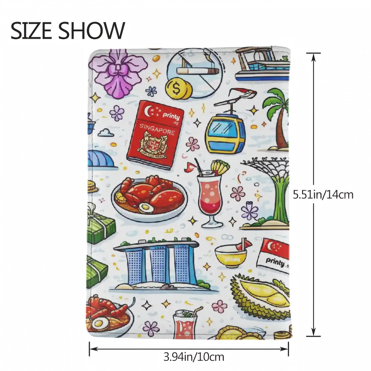 Custom Small Passport Holder for Travel (Double-Sided Pattern)