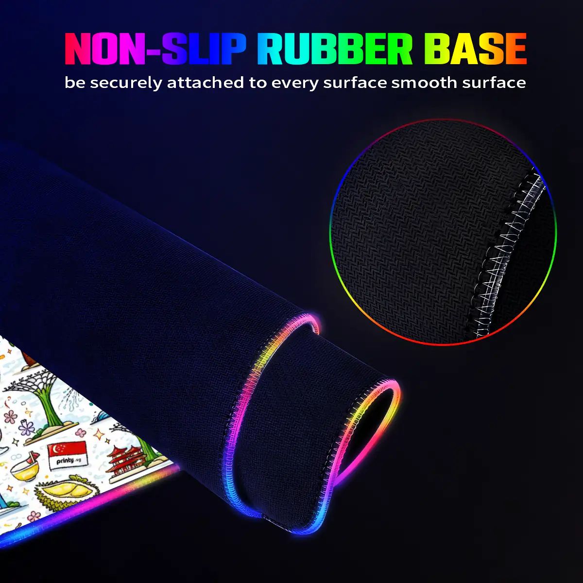 Custom Wireless Charging RGB Mouse Pad (8:3)