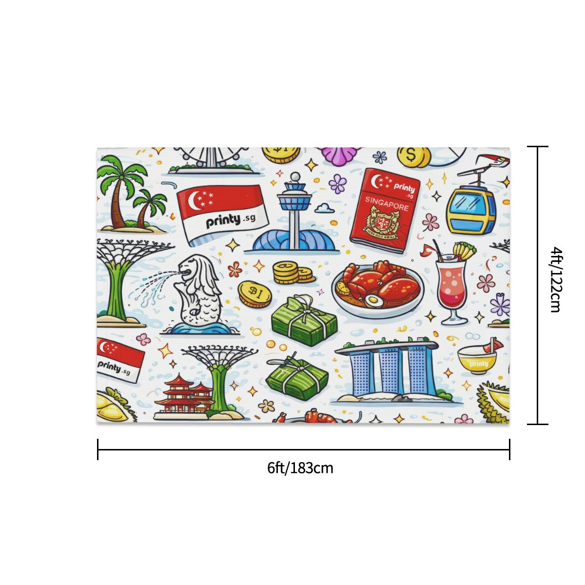 Custom Three-Layer Double Sided Flags 72"x48" Outdoor Decor