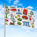 Custom Outdoor Decor Flags Single Sided (5:8)