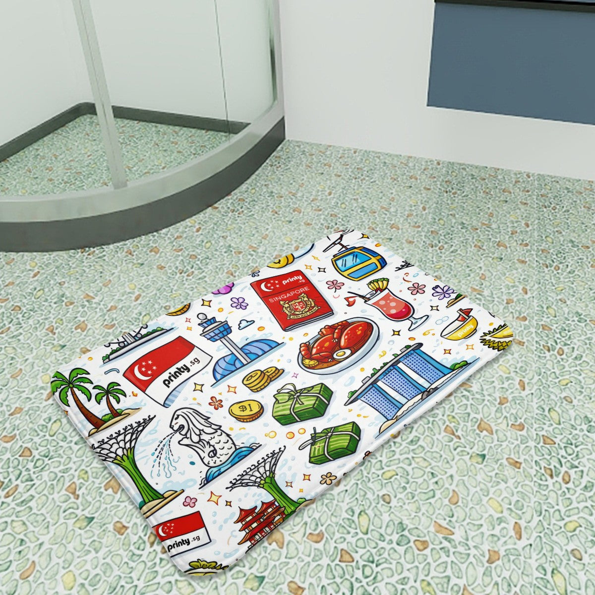 Custom Flannel Non Slip Area Rug (8:5)