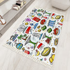 Custom Area Rug with Tassels (5:3)
