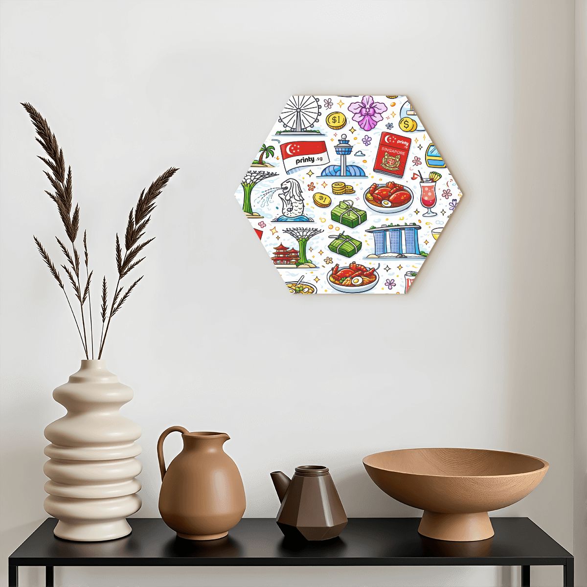 Custom Hexagon Sound Absorbing Panel 1 Piece