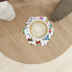 Custom Hexagon Ceramic Coasters Set of 6