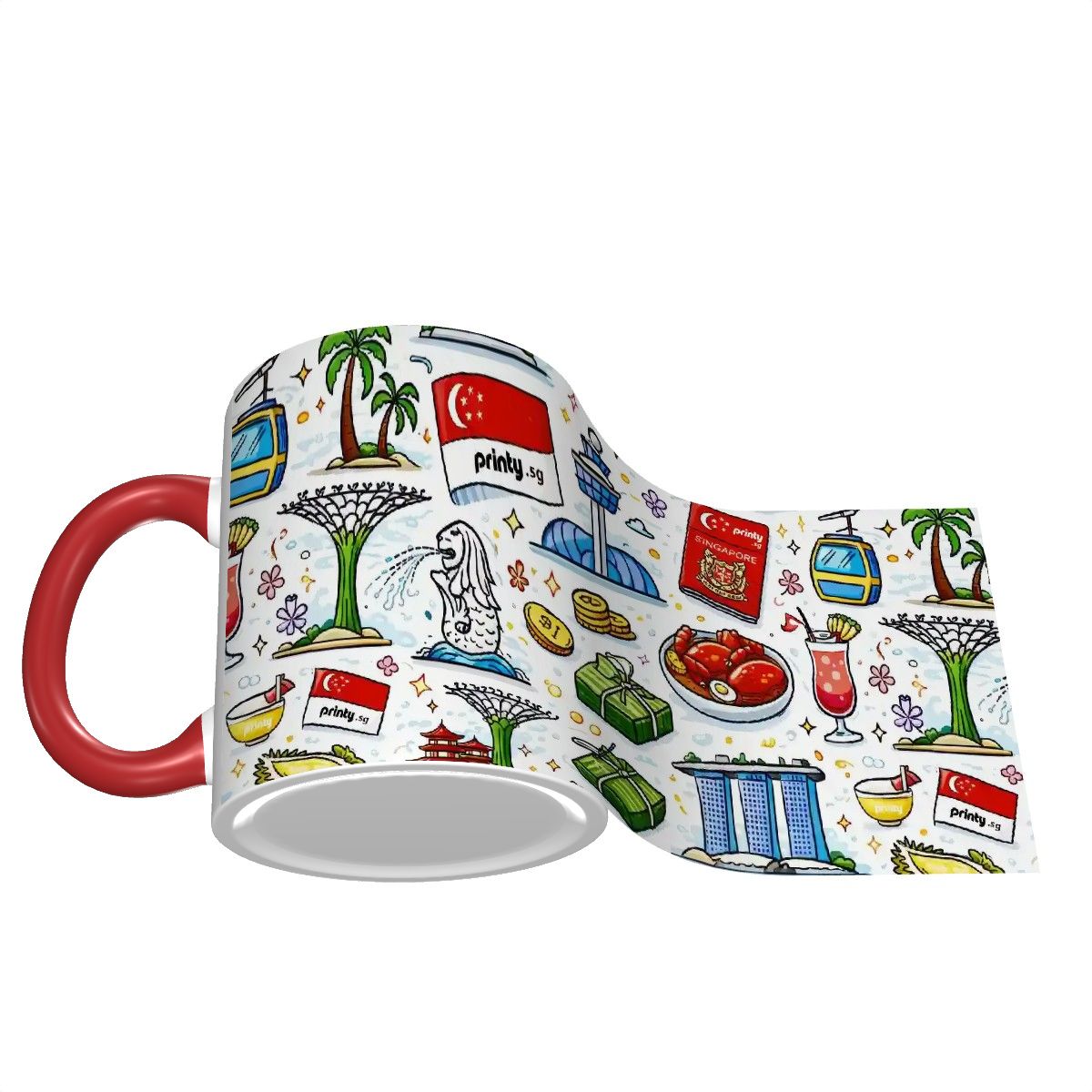 Custom Colored Ceramic Coffee Mug (11oz) (All Over Print)