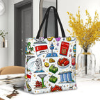 Custom Large Capacity One Shoulder Tote Bag (Multi-Sided Design)