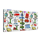 Custom 2 Panels Canvas Prints Wall Art (Set A)