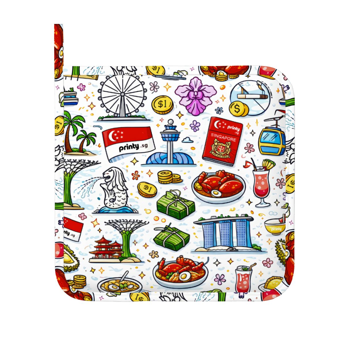 Custom Silicone Oven Mitts and Pot Holders Sets (Right)