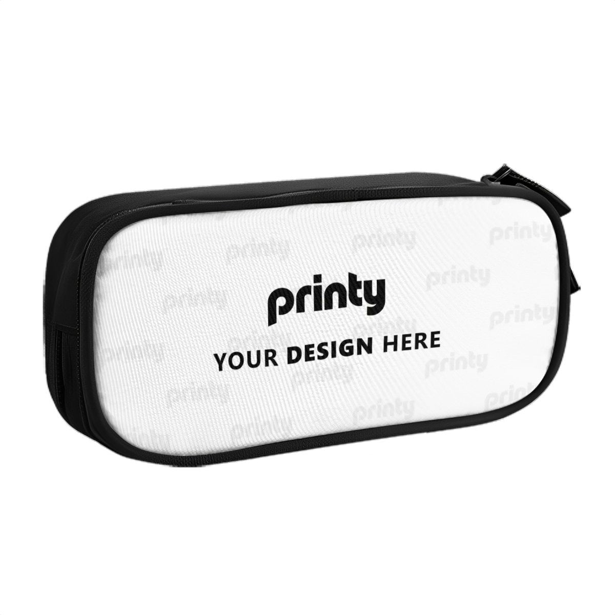 Custom Horizontal Oxford Large Capacity Double Layer Pencil Case