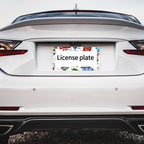 Custom 4-Hole Round License Plate Frames 2 pcs