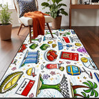 Custom Area Rug Floor Carpet (5:3)