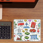 Custom Small Mouse Pad with Non-Slip Rubber Base (Horizontal)