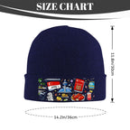 Custom Knit Hat with Heat Transfer Patch