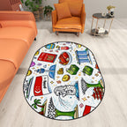 Custom Multiple Sizes Oval Area Rug