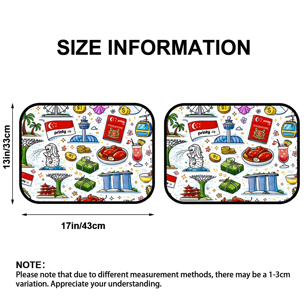 Custom Rear Car Floor Mats 2 pcs