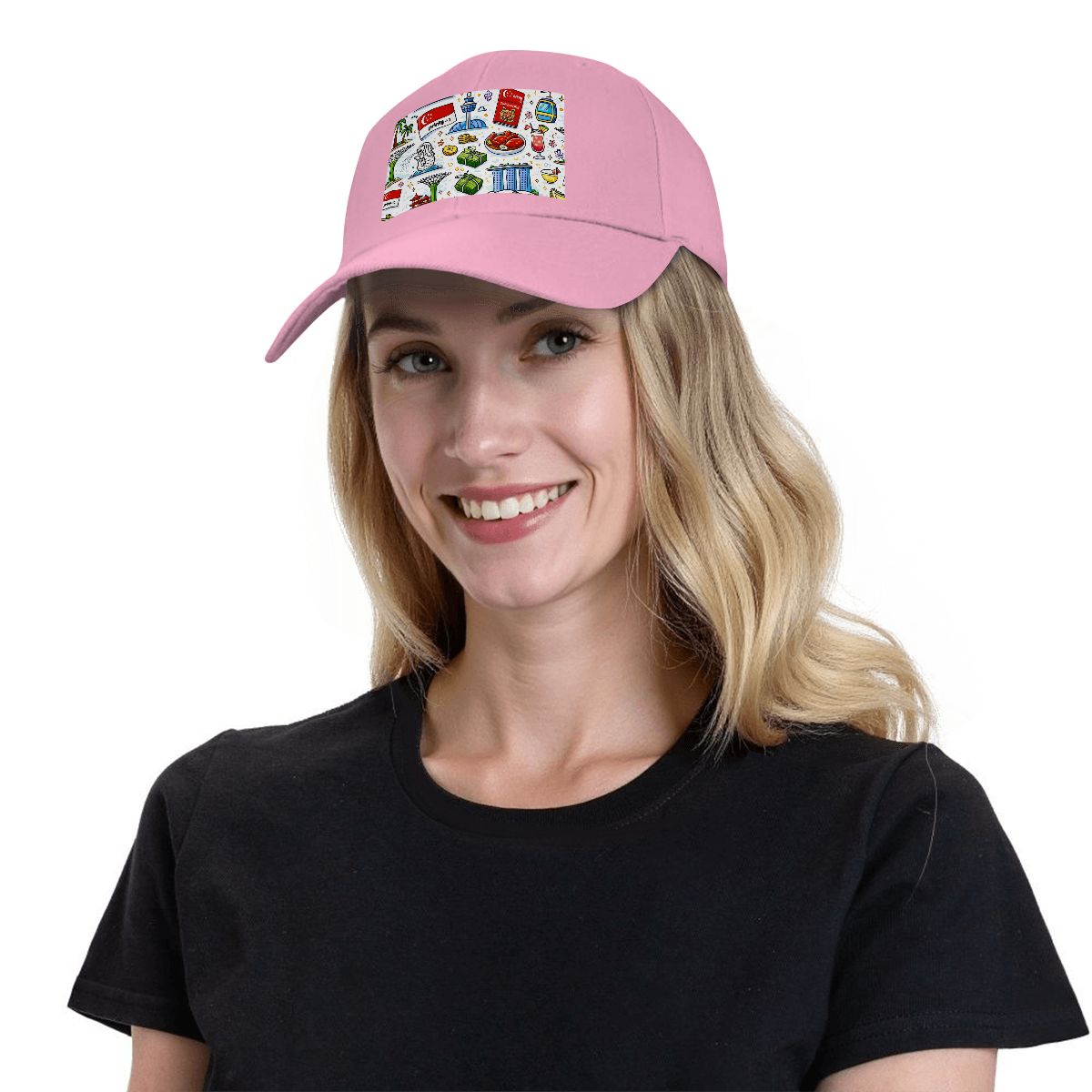 Custom Curved Eaves Trucker Hat (Solid Color)